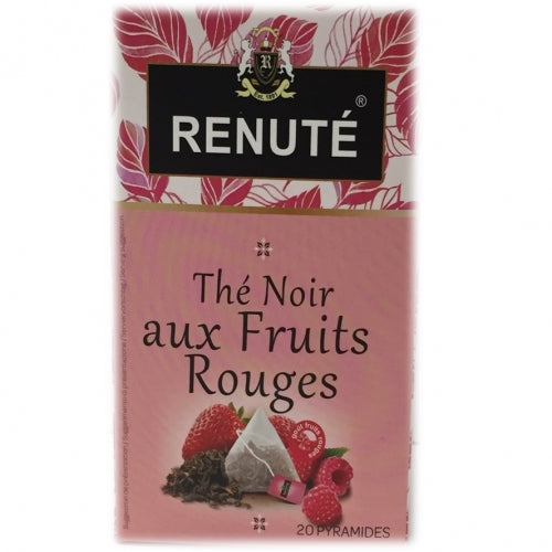 Thé Noir Aux Fruits Rouges - 20 sachets pyramides - Renuté