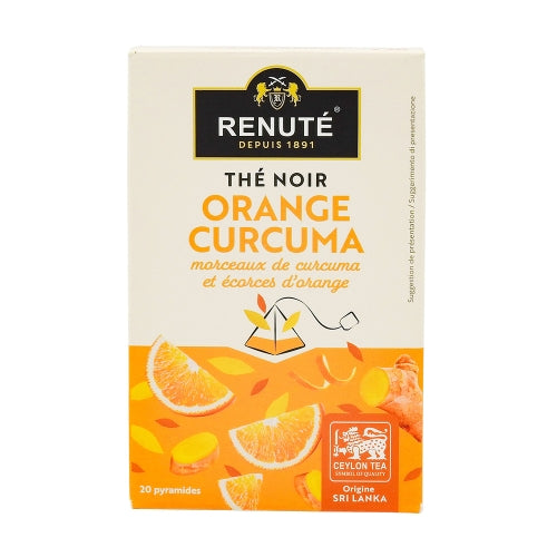 Thé Noir à l'Orange et curcuma 20 pyramides - Renuté